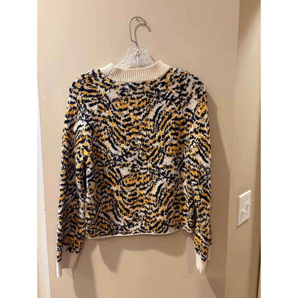 Women's Rachel Comey by target Tiger Print crew Mock Neck Sweater XXS